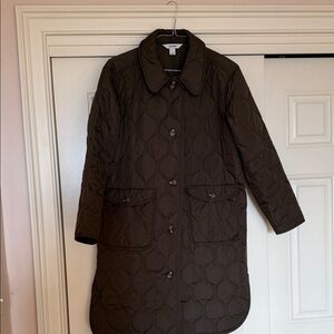 Old Navy Women's olive green Quilted Puffer Coat